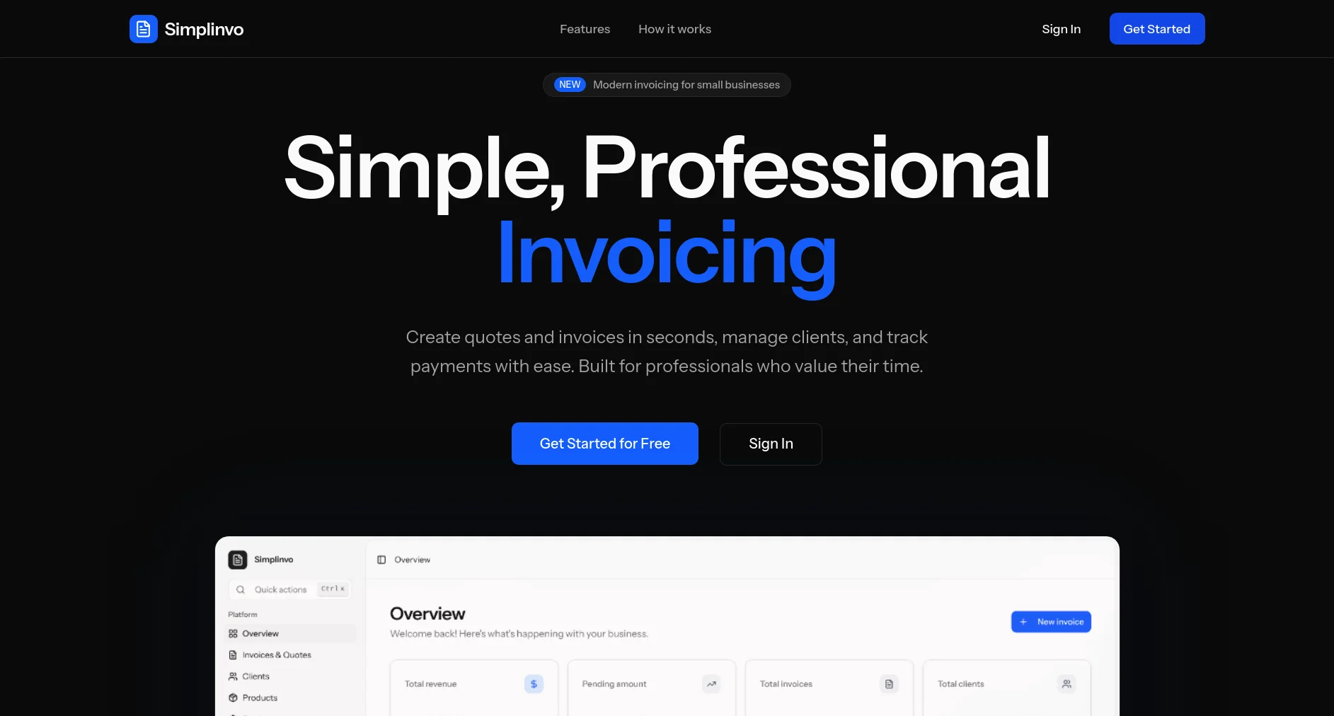 Simplinvo - Invoicing App